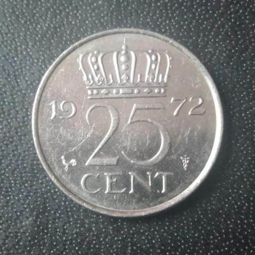 25 центов 1972 Нидерланды 