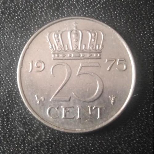 25 центов 1975 Нидерланды 