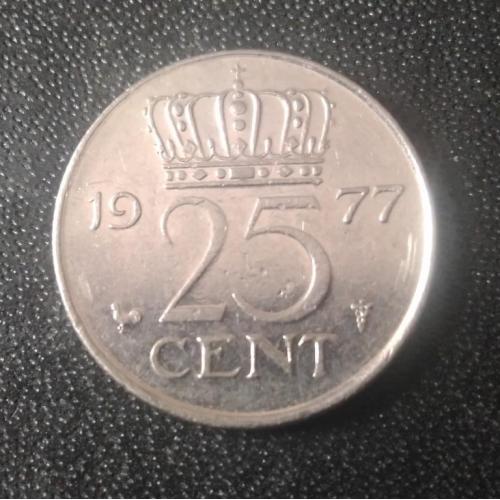 25 центов 1977 Нидерланды