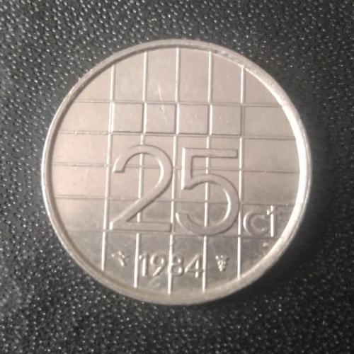 25 центов 1984 Нидерланды