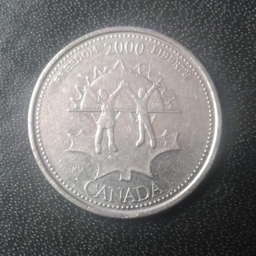  25 центов 2000 Канада Свобода