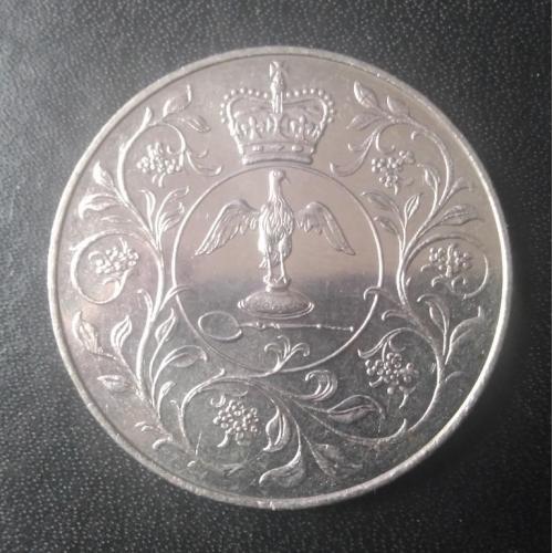 25 пенсов 1977 Великобритания 25 лет коронации Елизаветы 2