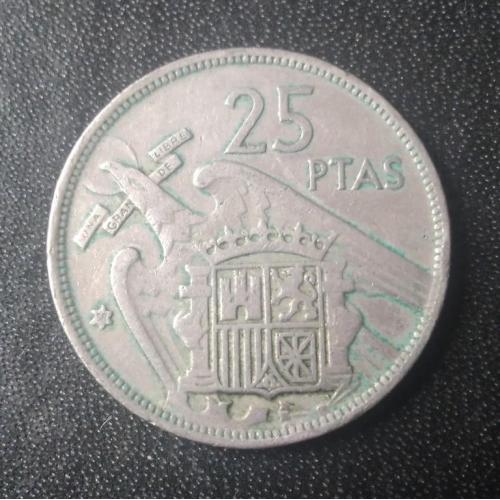25 песет 1957 (58) Испания 