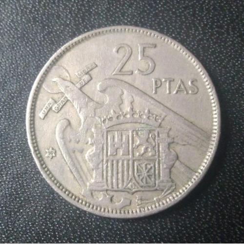 25 песет 1957 (59) Испания