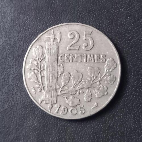 25 сантимов 1905 Франция