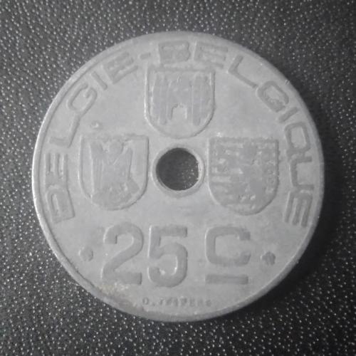 25 сантимов 1943 Бельгия