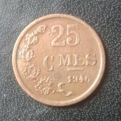 25 сантимов 1946 Люксембург