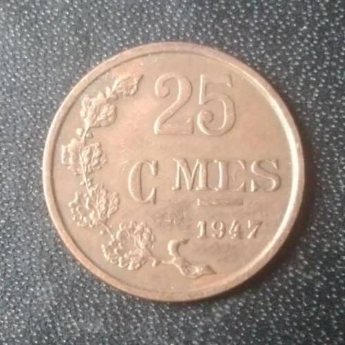 25 сантимов 1947 Люксембург