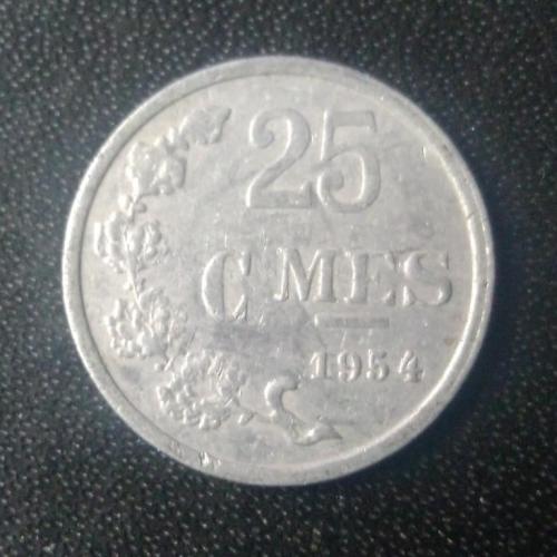 25 сантимов 1954 Люксембург