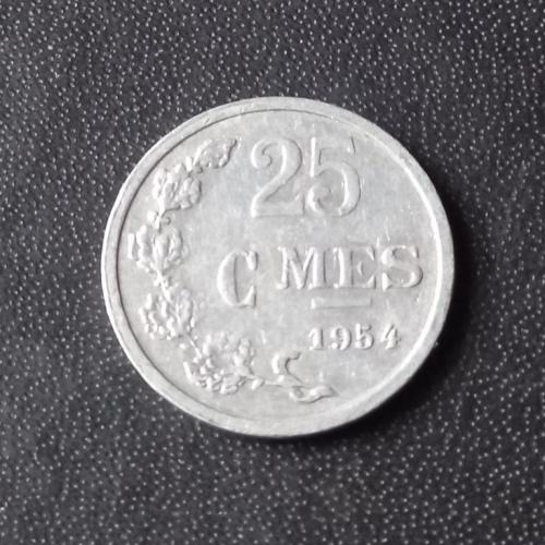  25 сантимов 1954 Люксембург 