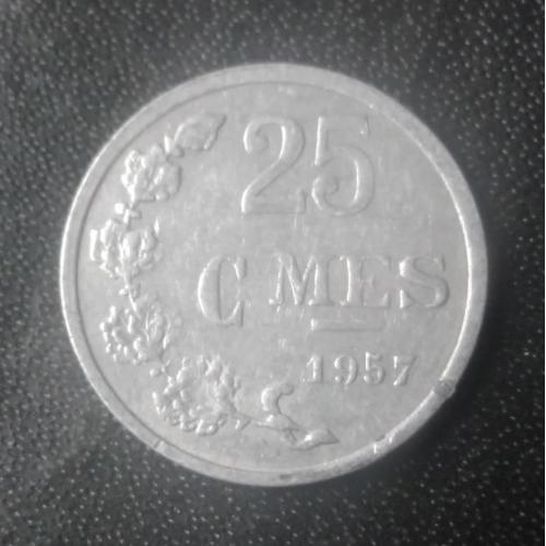 25 сантимов 1957 Люксембург