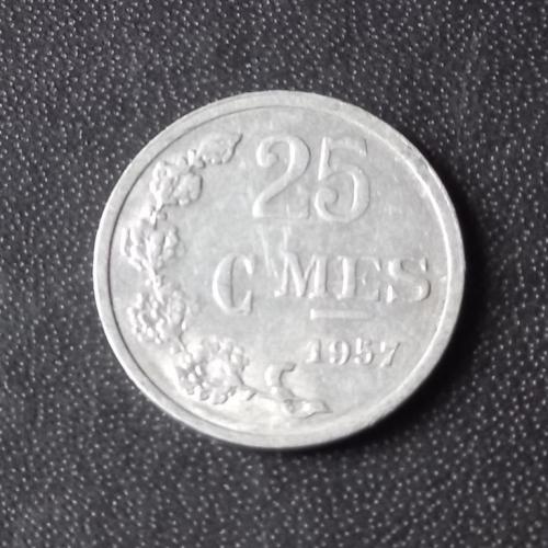 25 сантимов 1957 Люксембург