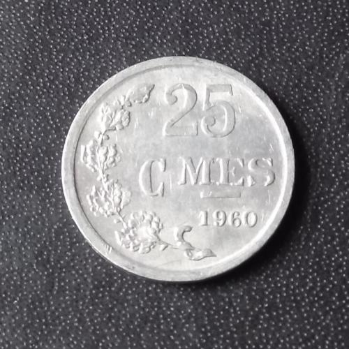 25 сантимов 1960 Люксембург 