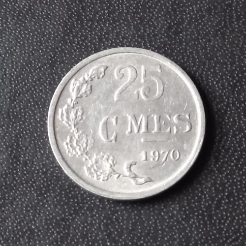 25 сантимов 1970 Люксембург