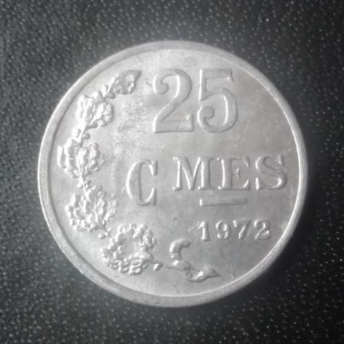 25 сантимов 1972 Люксембург