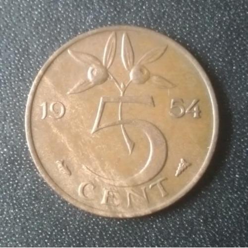 5 центов 1954 Нидерланды