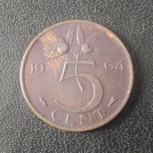 5 центов 1964 Нидерланды