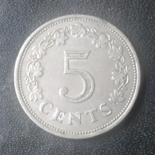 5 центов 1972 Мальта