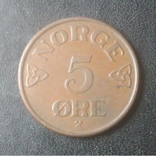 5 эре 1953 Норвегия