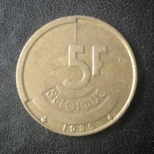 5 франков 1986 Бельгия