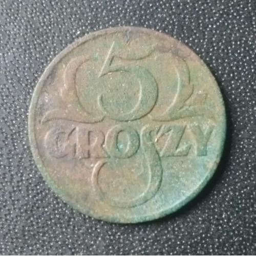 5 грошей 1928 Польша