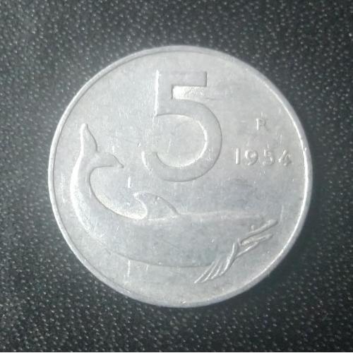 5 лир 1954 Италия