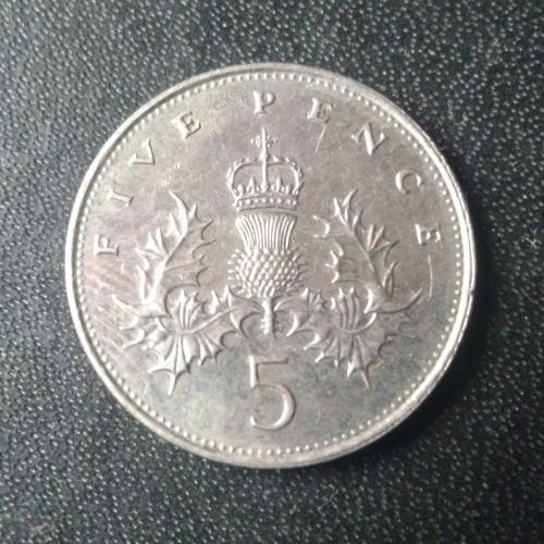 5 пенсов 1989 Великобритания