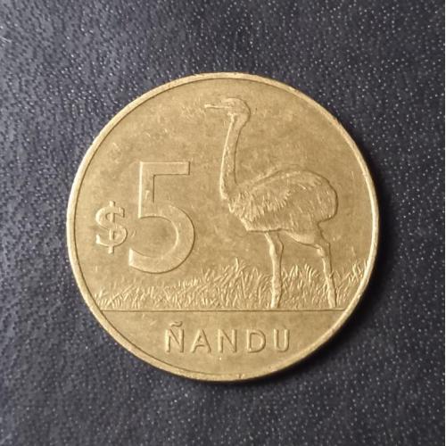 5 песо 2019 Уругвай