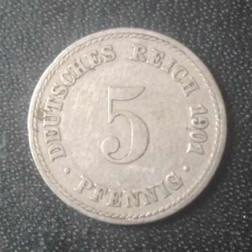 5 пфеннигов 1901 (A) Германия 