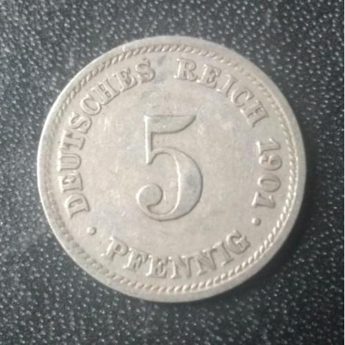 5 пфеннигов 1901 (D) Германия 