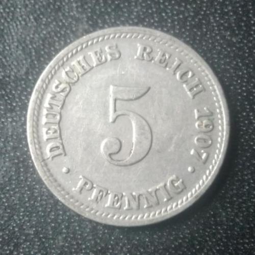5 пфеннигов 1907 (D) Германия 