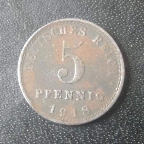 5 пфеннигов 1918 (A) Германия 