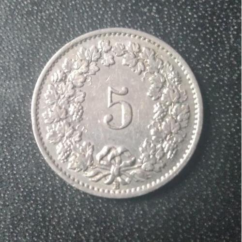 5 раппенов 1947 Швейцария