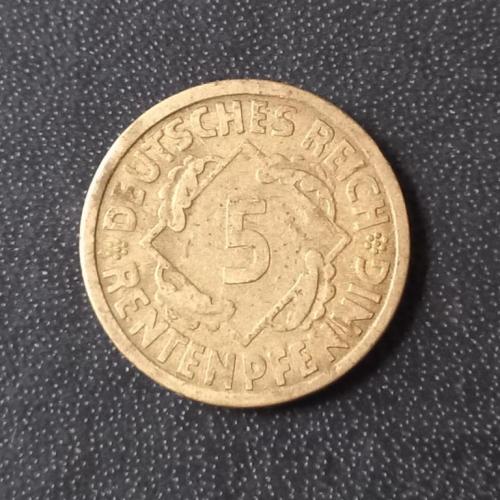 5 рейхспфеннигов 1924 (E) германия