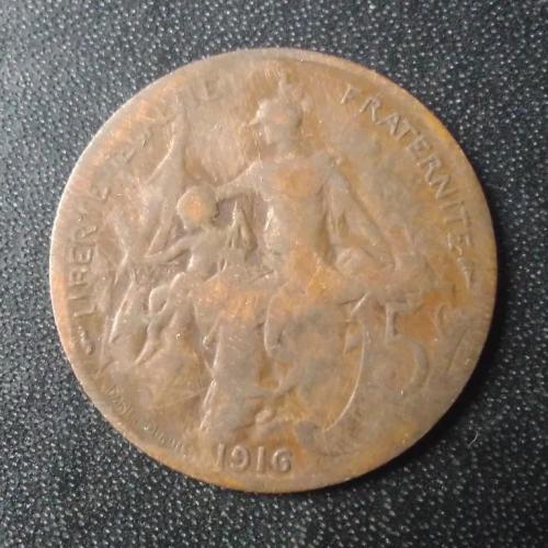 5 сантимов 1916 Франция