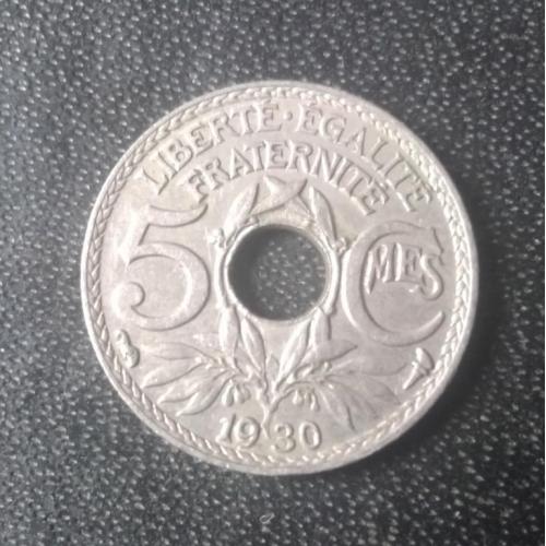 5 сантимов 1930 Франция