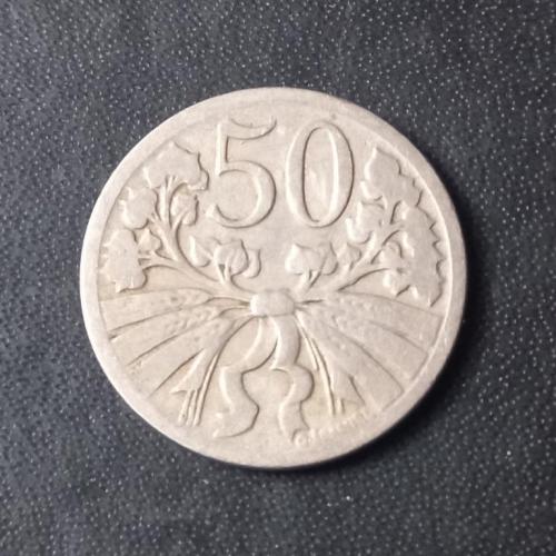 50 геллеров 1922 Чехословакия
