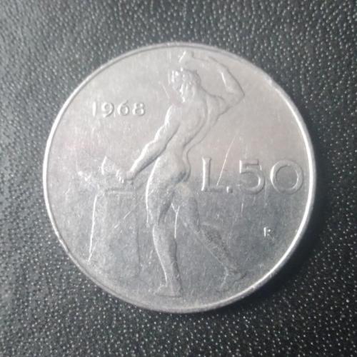 50 лир 1968 Италия