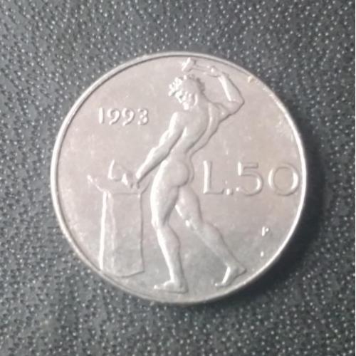  50 лир 1993 Италия