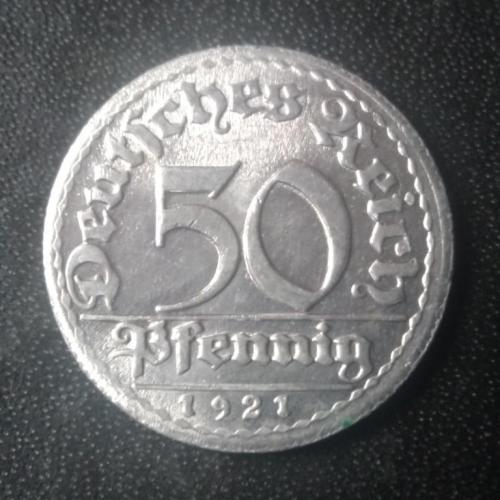  50 пфеннигов 1921 (D) Германия 