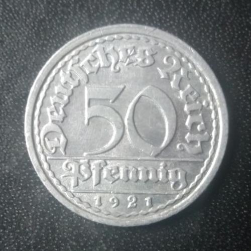 50 пфеннигов 1921 (J) Германия 