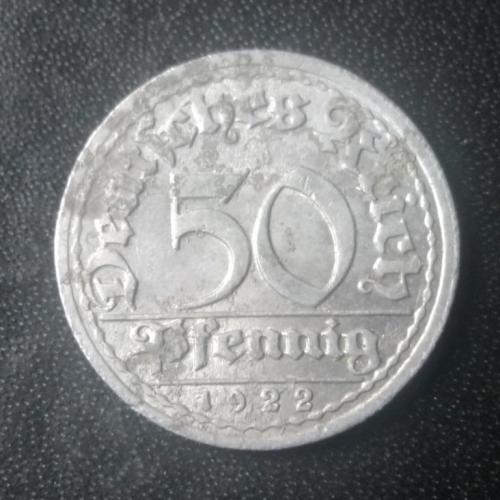 50 пфеннигов 1922 (J) Германия 