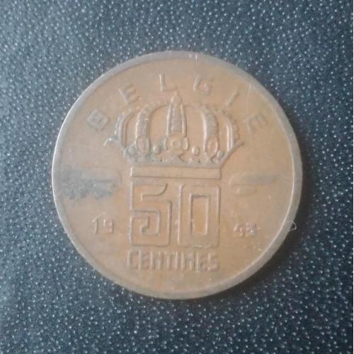 50 сантимов 1953 Бельгия