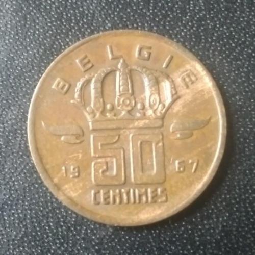 50 сантимов 1967 Бельгия
