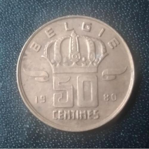 50 сантимов 1980 Бельгия