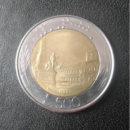 500 лир 1983 Италия 