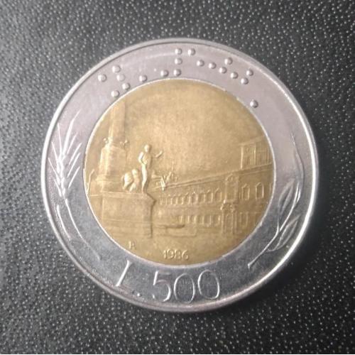 500 лир 1986 Италия