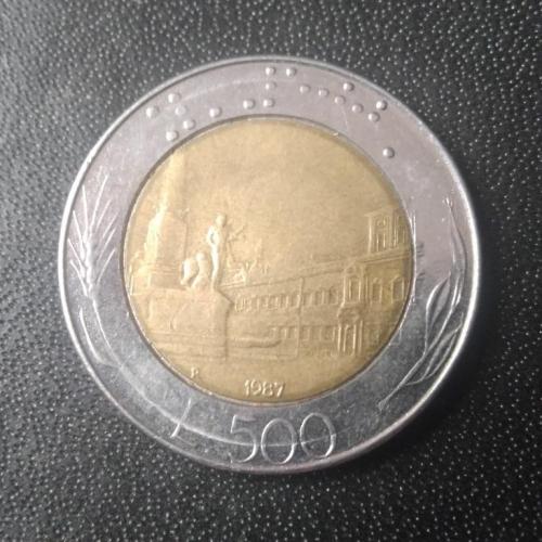500 лир 1987 Италия