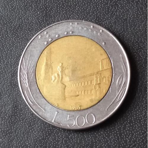 500 лир 1987 Италия