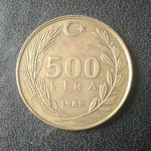 500 лир 1989 Турция